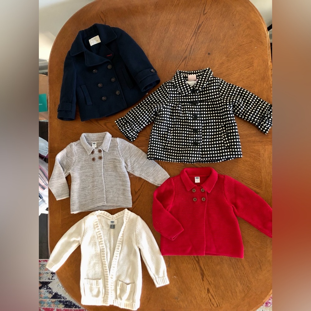 Girls 2T winter bundle sweater cardigan coat